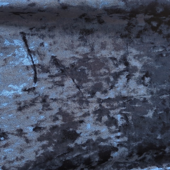 Another_Story. Women's Navy Blue Velvet Dress. Size Small. - Picture 6 of 8